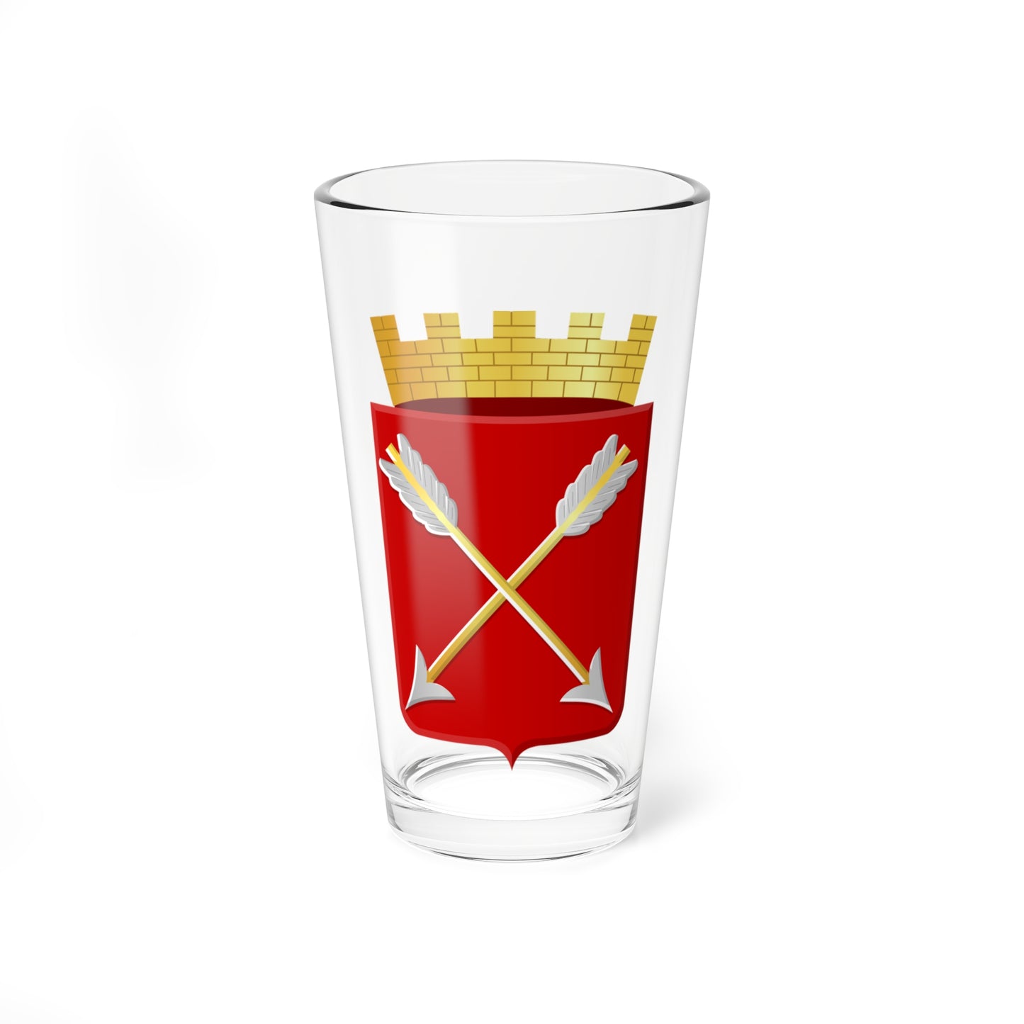 Virton wapen (Belgium) (Coat of Arms) Pint Glass 16oz