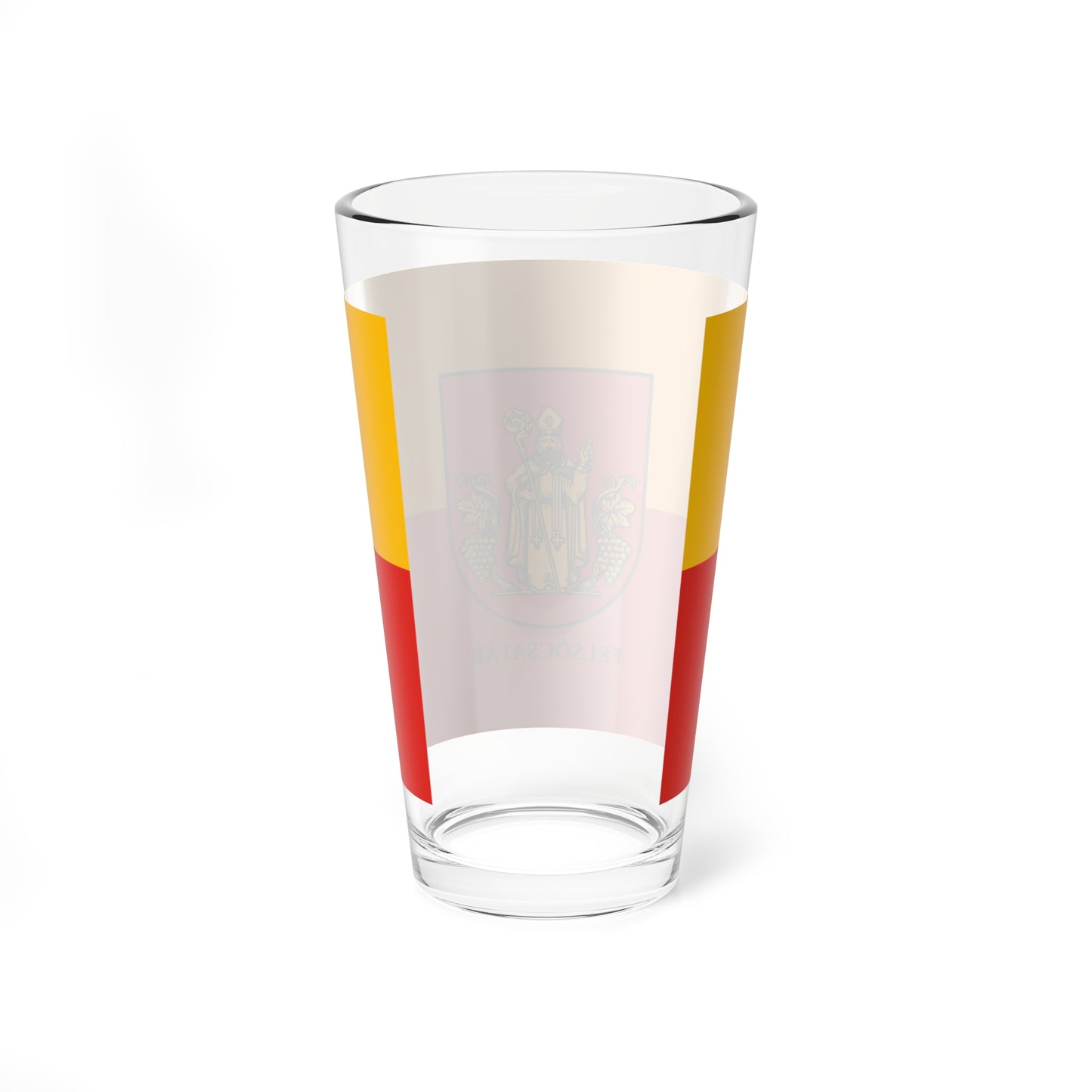 Flag of Felsocsatar (Hungary) Pint Glass 16oz