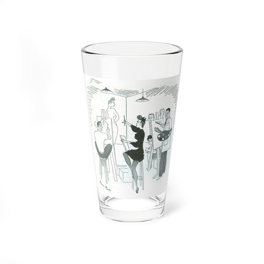 Illustration by Lena Rue, 1947 - Pint Glass 16oz