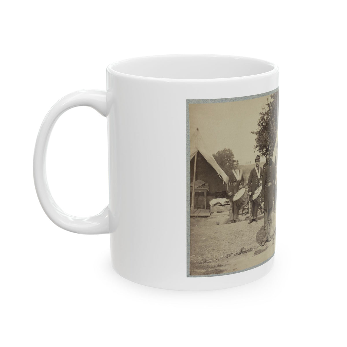 Drum Corps From Unidentified Regiment (U.S. Civil War) White Coffee Mug