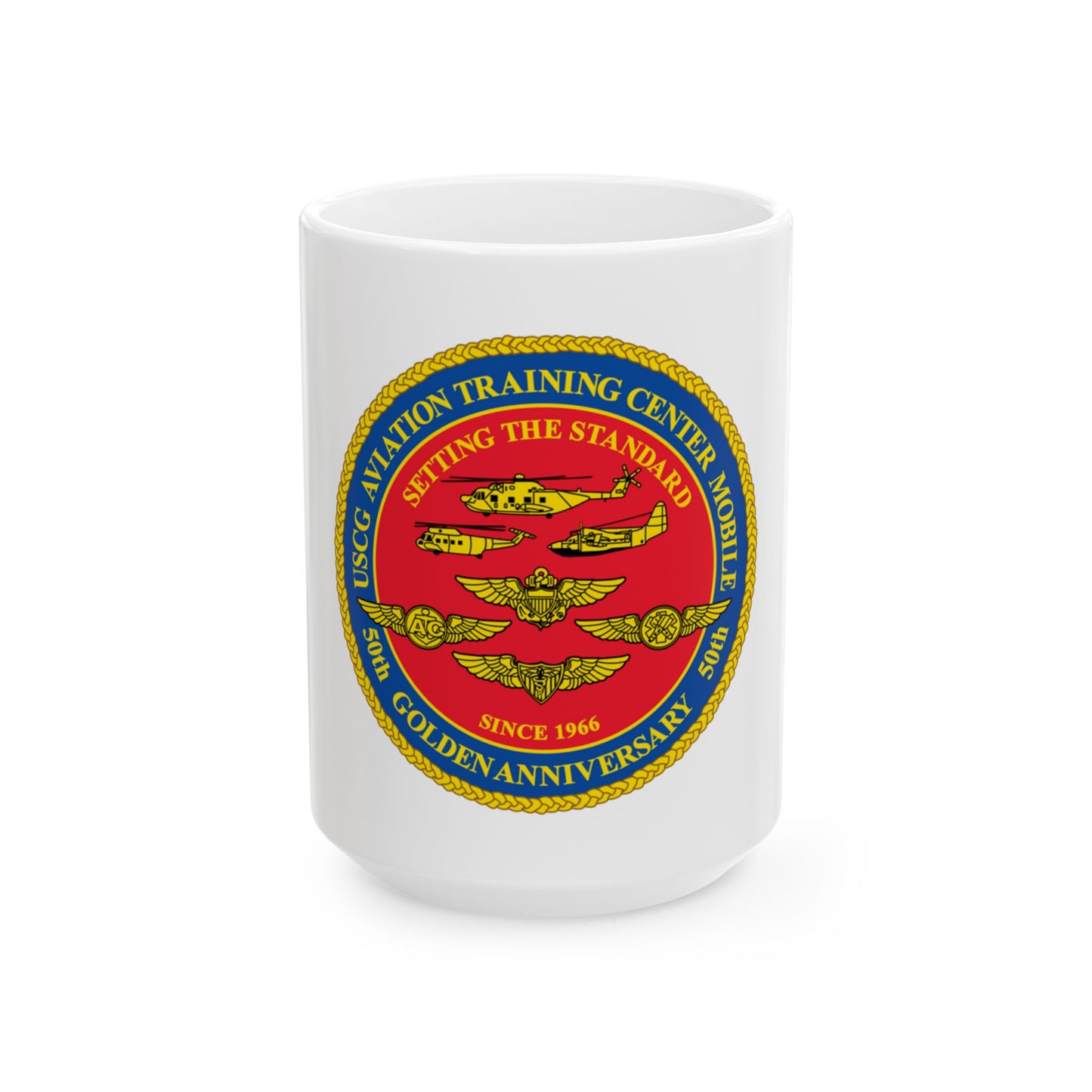 USCG Aviation Training Center Mobile (U.S. Coast Guard) White Coffee Mug