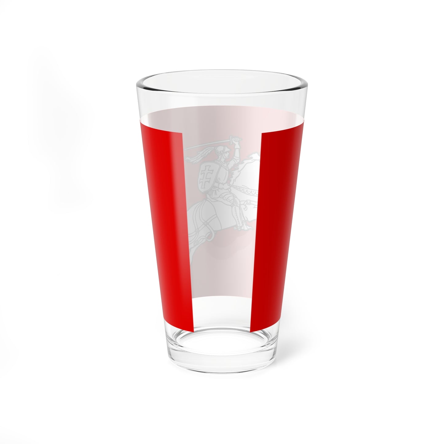 Flag of the Republic of Lithuania 1930s (Lithuania) (Coat of Arms) Pint Glass 16oz