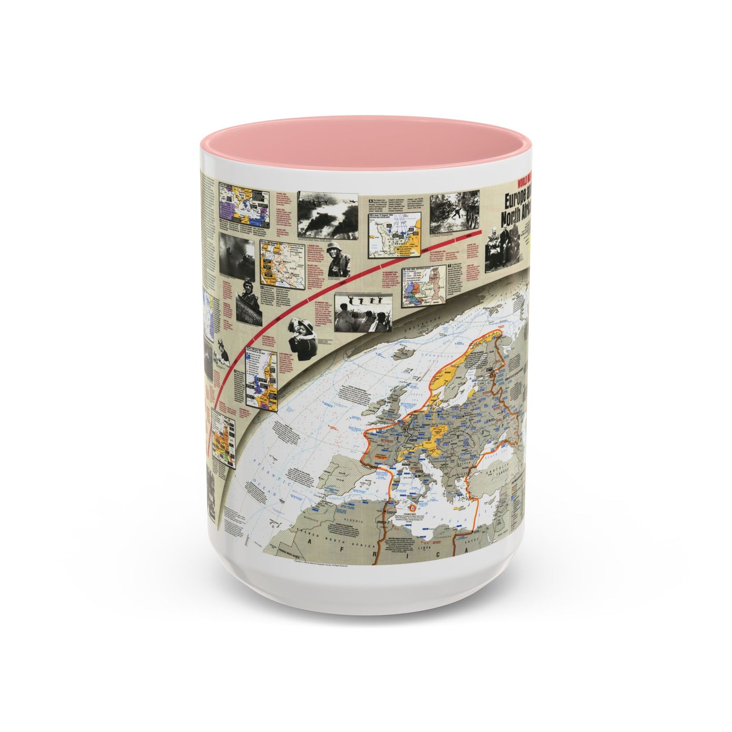 Tasse à café Accent Seconde Guerre mondiale - Europe et Afrique du Nord (1991) (Carte)