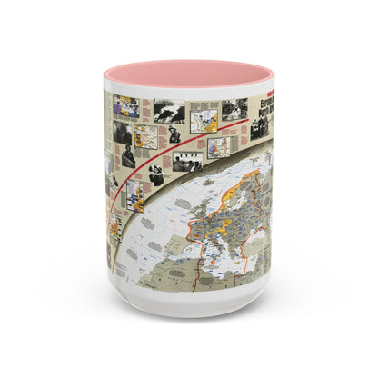 World War II- Europe and North Africa (1991) (Map) Accent Coffee Mug