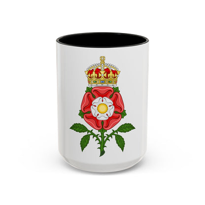 Tudor Rose (Tudor Heraldry) - Accent Coffee Mug