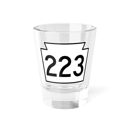 PA-223 1962 (Pennsylvania) (Road Sign) Shot Glass 1.5oz
