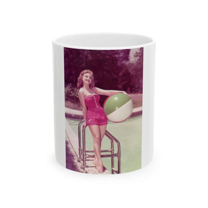 Debra Paget #448 (Vintage Female Icon) White Coffee Mug-11oz-Go Mug Yourself