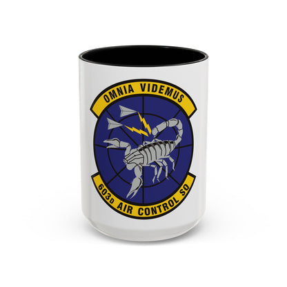 603d Air Control Squadron (U.S. Air Force) Accent Coffee Mug