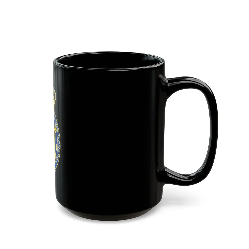 Coat of arms of the Eerste Kamer - Black Coffee Mug-Go Mug Yourself