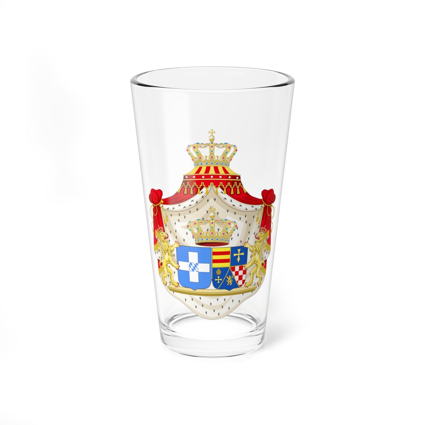 Coats of arms Reine Amélie d Oldenbourg (Germany) (Coat of Arms) Pint Glass 16oz