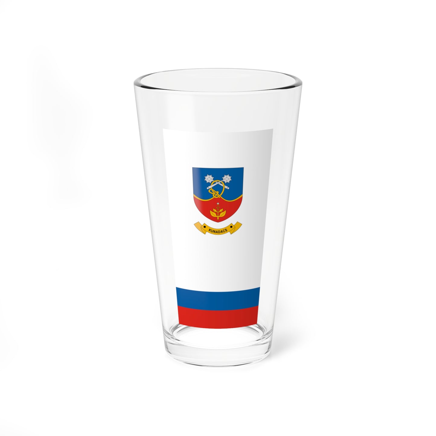 Flag of Kunadacs vertical (Hungary) Pint Glass 16oz