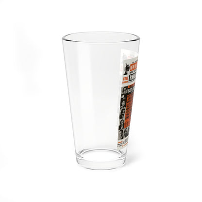 new york jazz festival handbill 1967 (Music Poster) Pint Glass 16oz