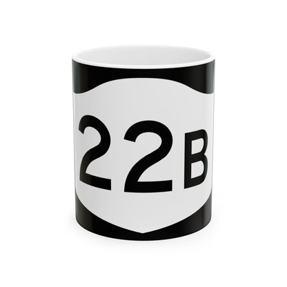 NY-22B (New York) (Road Sign) White Coffee Mug