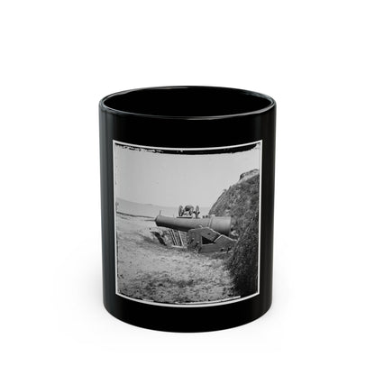 Charleston, S.C. Guns Of Fort Johnson; Fort Sumter In Distance (U.S. Civil War) Black Coffee Mug
