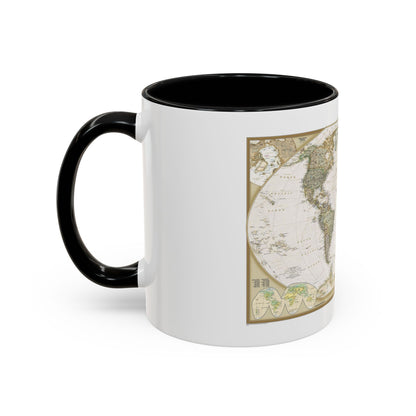 World Map - Political Antique (2007) (Map) Accent Coffee Mug