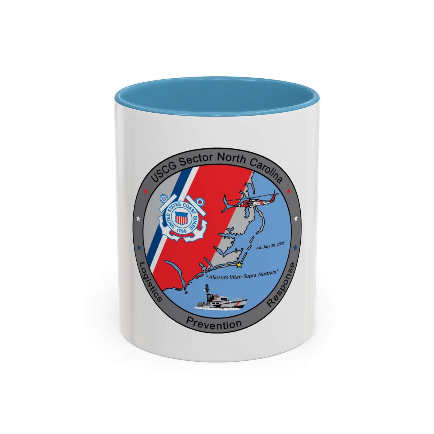 USCG Sector North Carolina (U.S. Coast Guard) Accent Coffee Mug