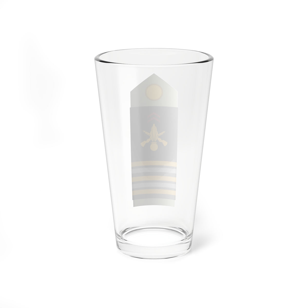 Army FRA OF 04 (Military Rank) Pint Glass 16oz