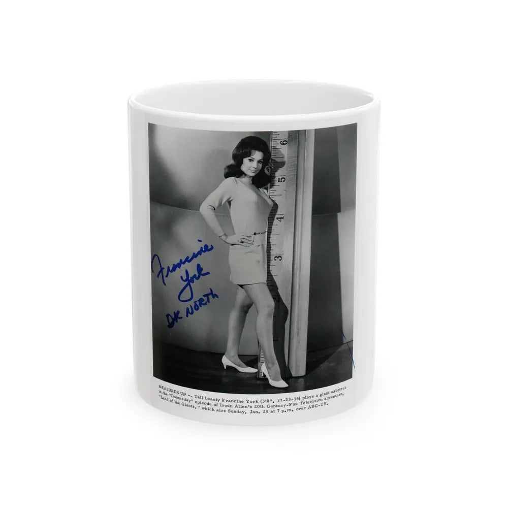 Francine York #79 (Vintage Female Icon) White Coffee Mug-11oz-Go Mug Yourself