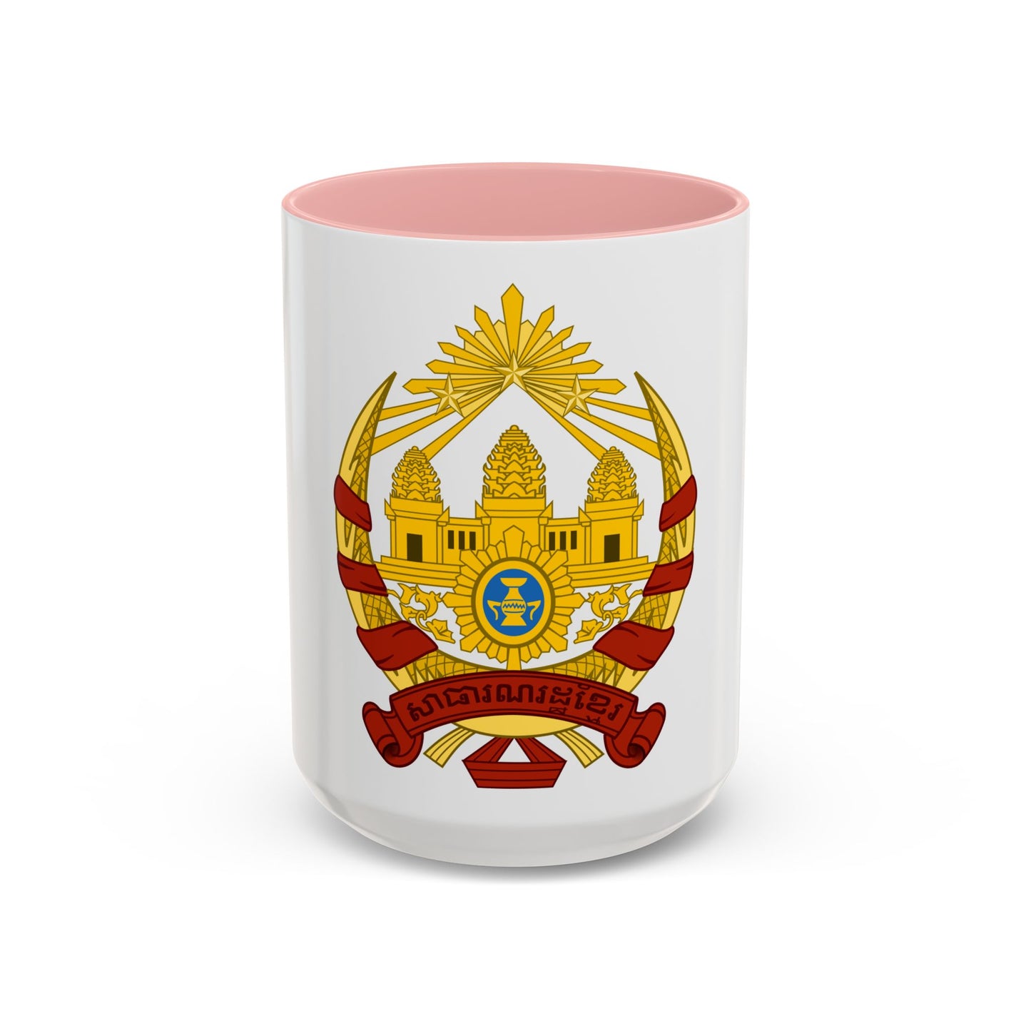 Coat of arms of the Khmer Republic - Accent Coffee Mug