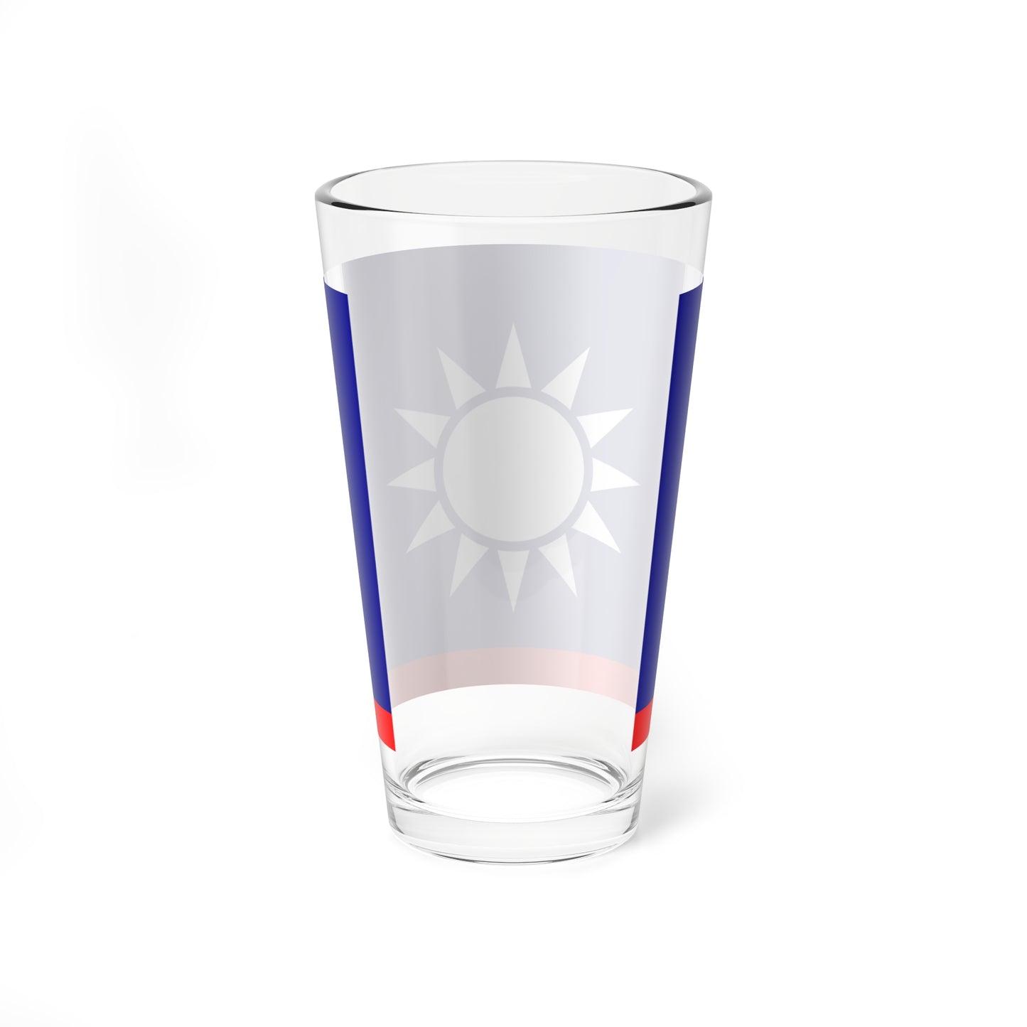 ROCN Vice Admirals Flag (China) Pint Glass 16oz