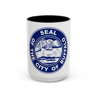 Seal of Buffalo New York - Accent Coffee Mug