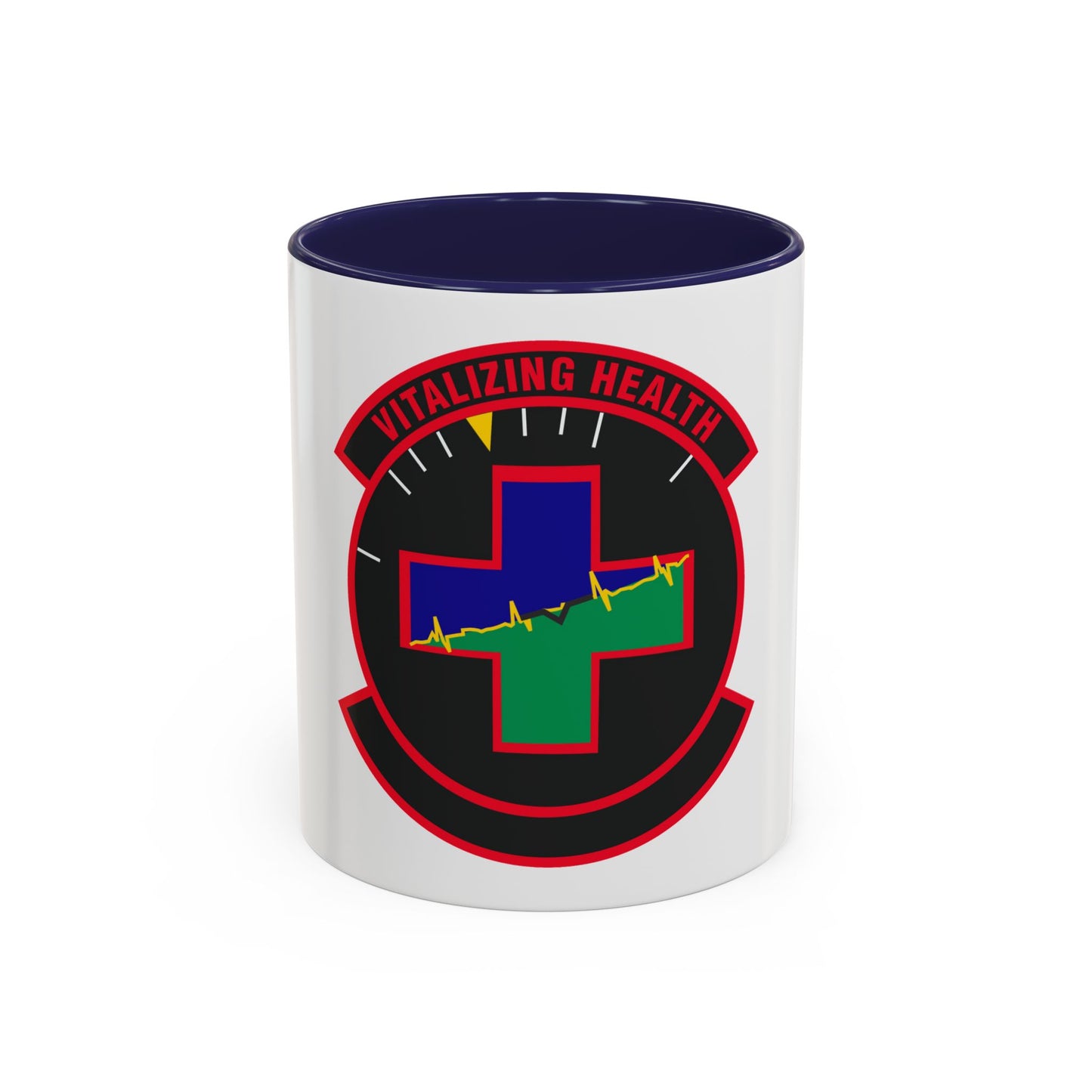 628 Healthcare Operations Squadron AMC (U.S. Air Force) Accent Coffee Mug