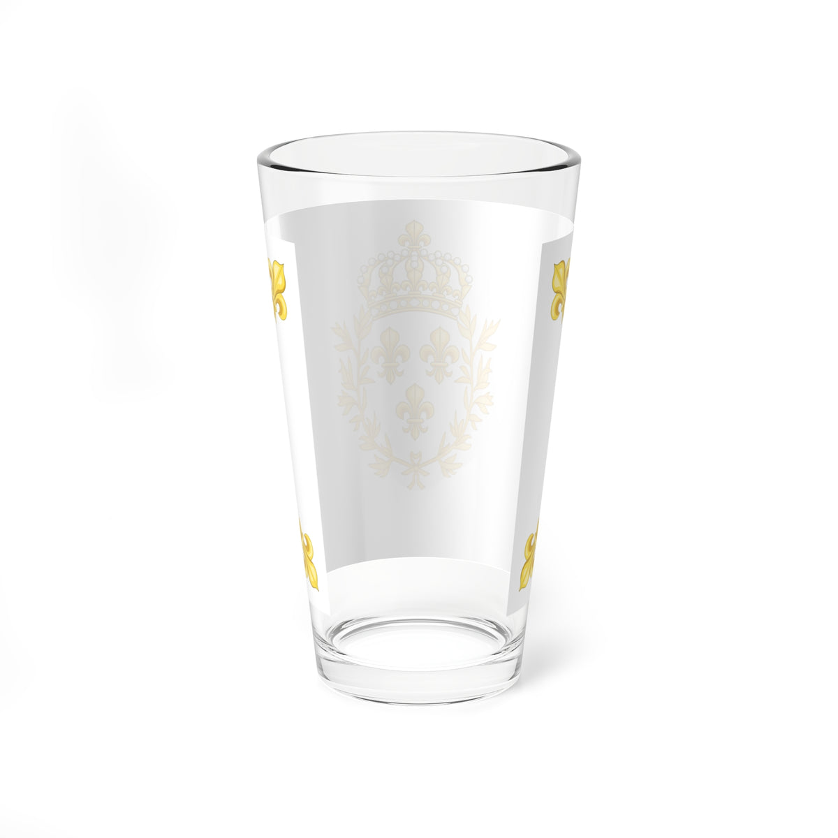 Drapeau blanc du Royaume de France 1825 autre version (France) Pint Glass 16oz