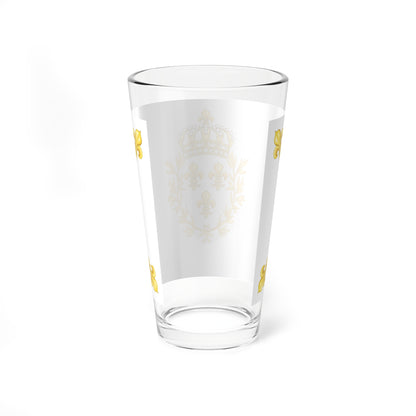 Drapeau blanc du Royaume de France 1825 autre version (France) Pint Glass 16oz