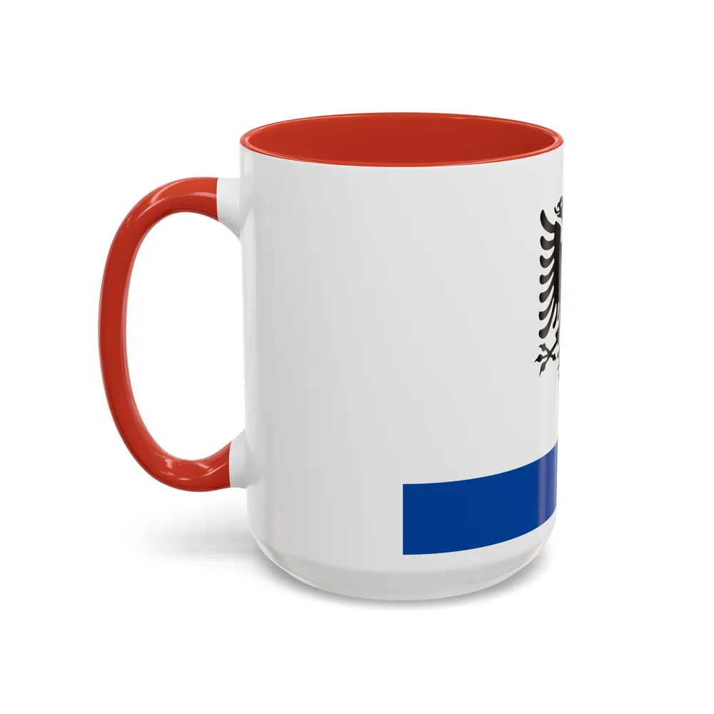 Government Ensign of Albania - Accent Coffee Mug-Go Mug Yourself