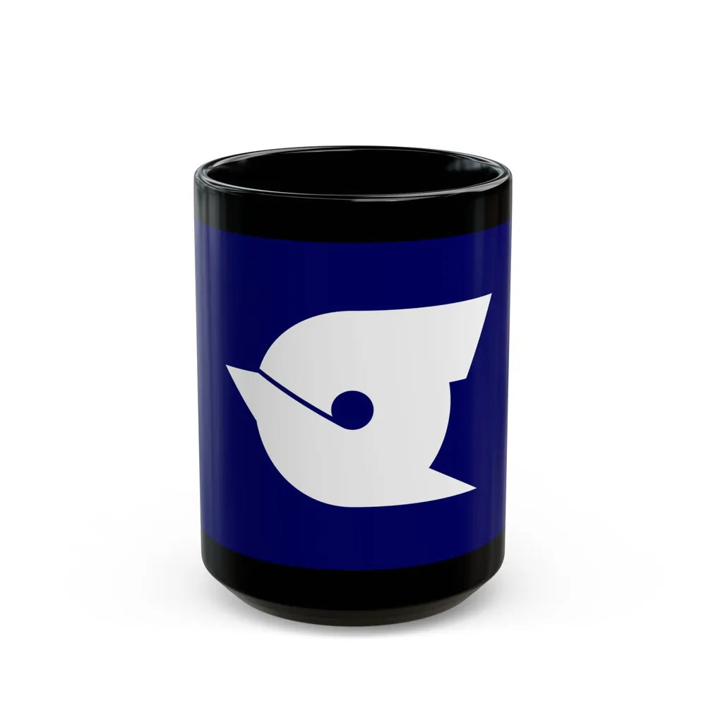 Flag of Edogawa Tokyo Japan - Black Coffee Mug-15oz-Go Mug Yourself