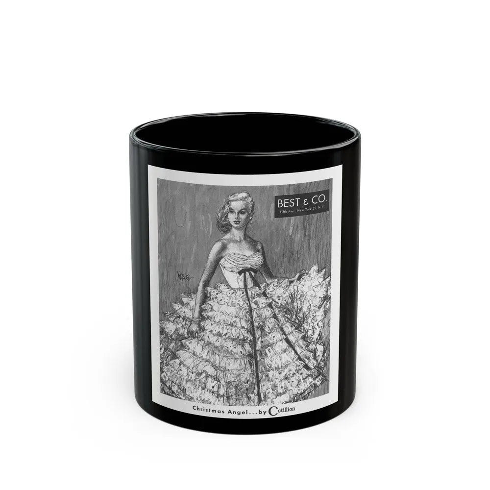 Cotillion advertisement, 1955 - Black Coffee Mug-11oz-Go Mug Yourself