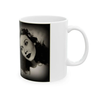 Hazel Court #09 (Vintage Female Icon) White Coffee Mug-Go Mug Yourself