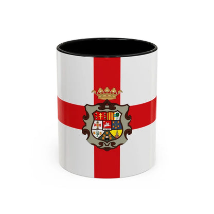 Flag of Huesca Spain - Accent Coffee Mug-11oz-Black-Go Mug Yourself