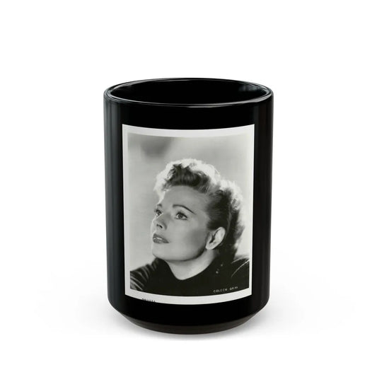 Coleen Gray #120 (Vintage Female Icon) Black Coffee Mug-15oz-Go Mug Yourself