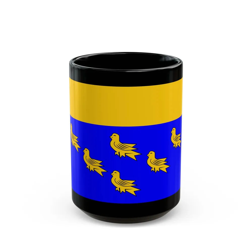 Flag of West Sussex UK - Black Coffee Mug-15oz-Go Mug Yourself