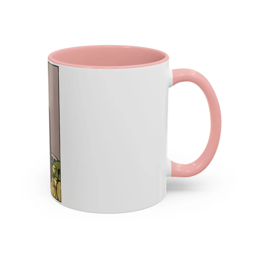 The 5 of Cups (Tarot Card) Accent Coffee Mug-Go Mug Yourself