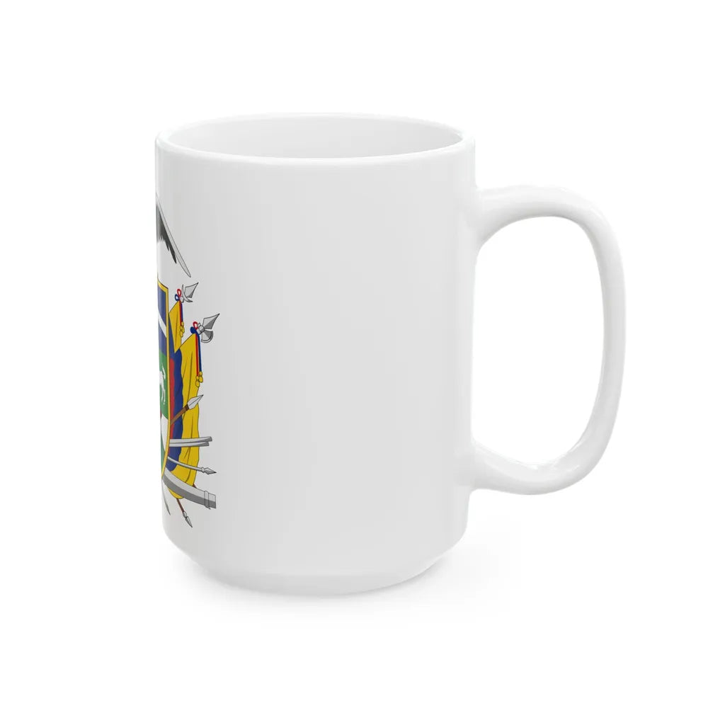 Coat of arms of Ecuador (1843) - White Coffee Mug-Go Mug Yourself