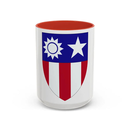 ChinaBurmaIndia Theater (U.S. Army) Accent Coffee Mug-15oz-Red-Go Mug Yourself