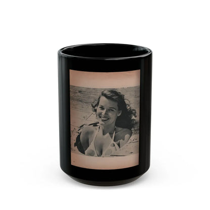 Penny Duncan #27 - [Pages ] Pages 1 of 2 with, Penny+1 B&W Photo from Bachelor Pin-Ups Mag. Issue #01 '57 (Vintage Female Icon) Black Coffee Mug-15oz-Go Mug Yourself