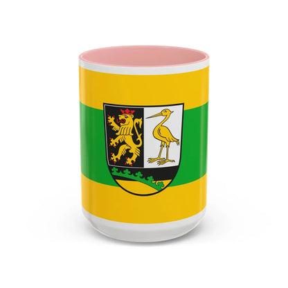 Flag of Greiz Germany - Accent Coffee Mug-15oz-Pink-Go Mug Yourself