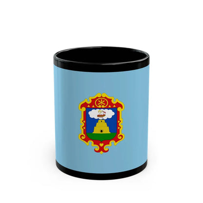 Flag of Ayacucho capital of the Ayacucho Region Peru - Black Coffee Mug-11oz-Go Mug Yourself