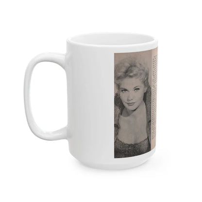 Kim Novak #147 - Scanned Mag. 66 Photos (Vintage Female Icon) White Coffee Mug-Go Mug Yourself