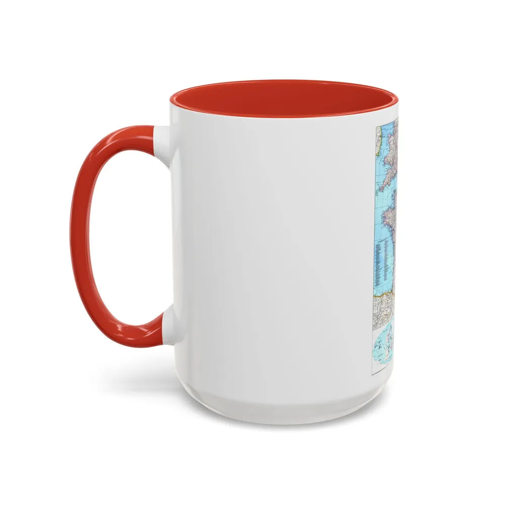 France (1989) (Map) Accent Coffee Mug-Go Mug Yourself