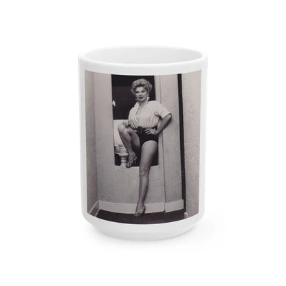 Barbara Nichols #298 (Vintage Female Icon) White Coffee Mug-15oz-Go Mug Yourself