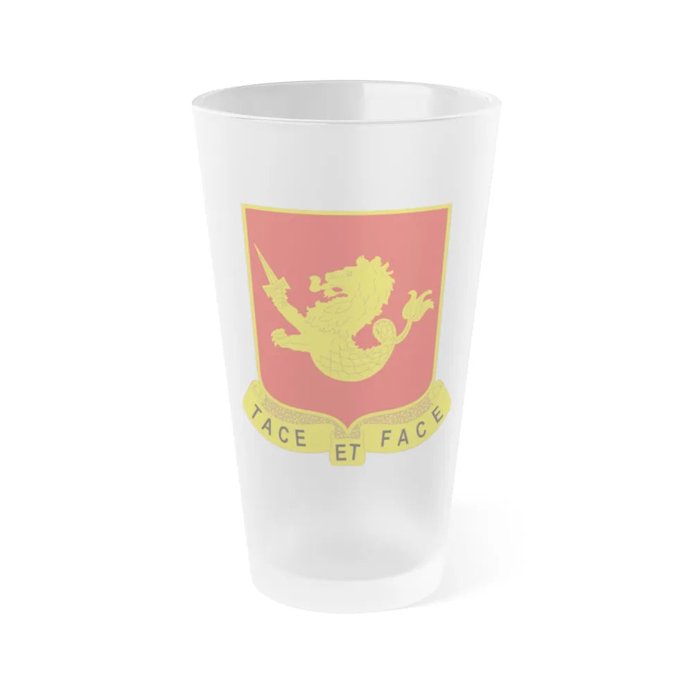 25th Field Artillery Regiment (U.S. Army) Frosted Pint Glass 16oz-Go Mug Yourself