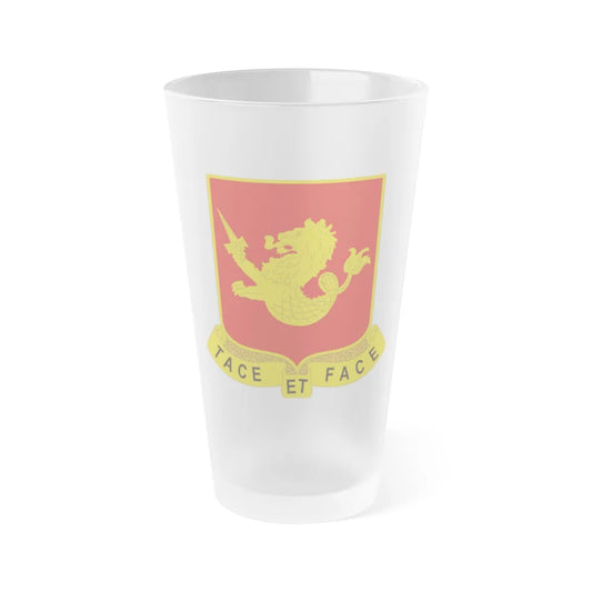 25th Field Artillery Regiment (U.S. Army) Frosted Pint Glass 16oz-Go Mug Yourself