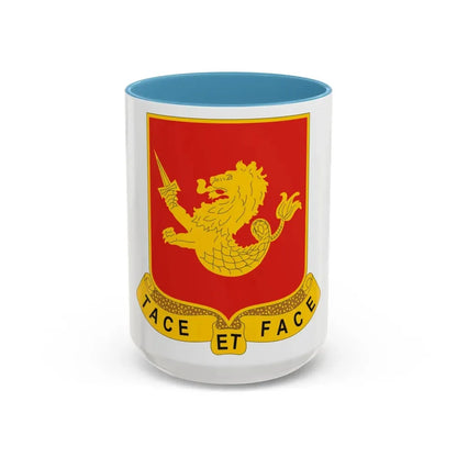 25th Field Artillery Regiment (U.S. Army) Accent Coffee Mug 15oz Light Blue - Go Mug Yourself