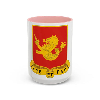 25th Field Artillery Regiment (U.S. Army) Accent Coffee Mug 15oz Pink - Go Mug Yourself