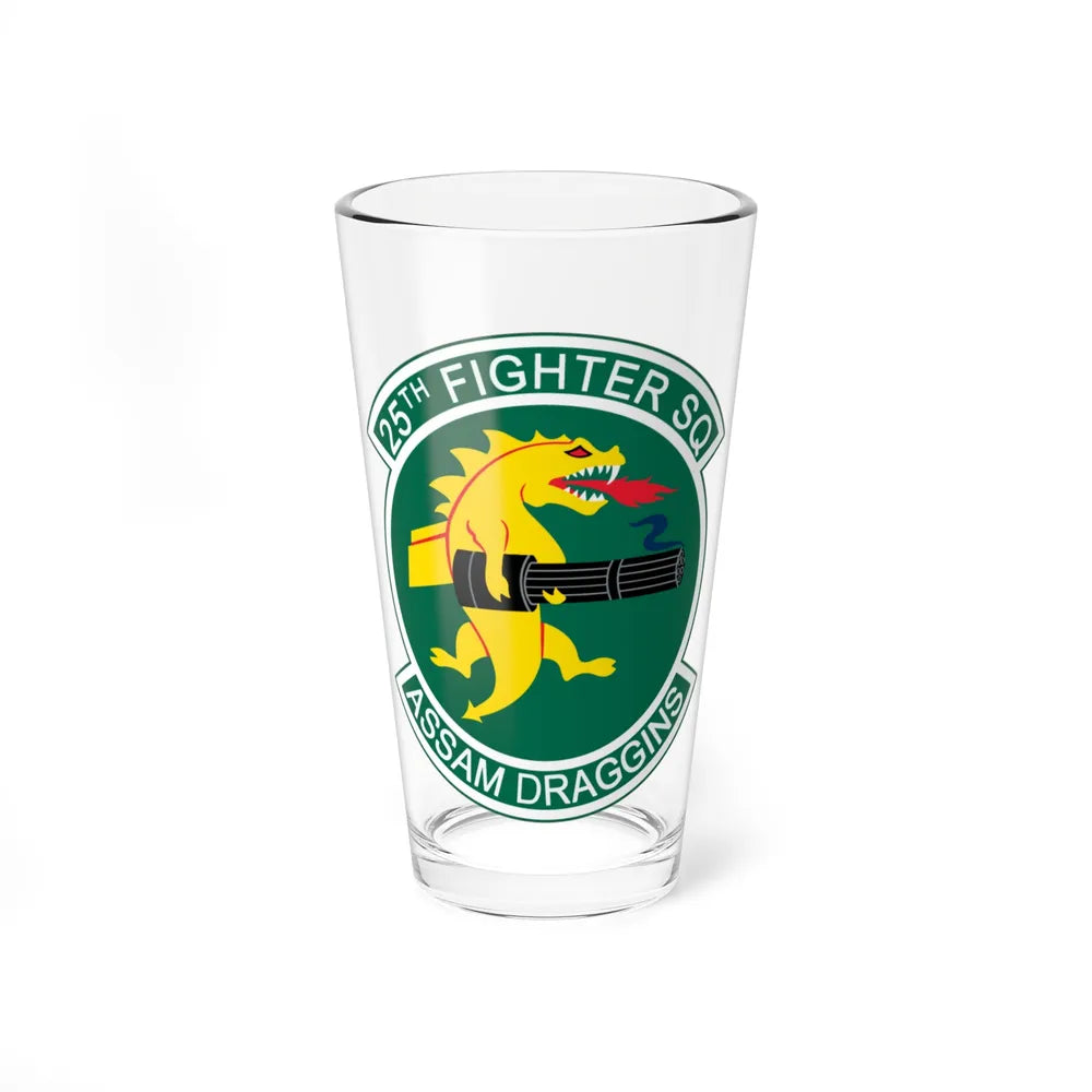 25th Fighters Sq (U.S. Air Force) Pint Glass 16oz-16oz-Go Mug Yourself