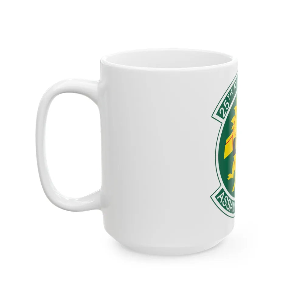 25th Fighters Sq (U.S. Air Force) White Coffee Mug-Go Mug Yourself